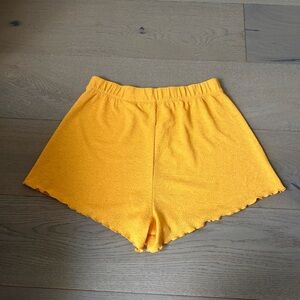 H&M High Waist Orange Women's Shorts